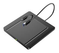 BHHB Unità CD/DVD esterne con custodia (Nero-2 in 1 Ultra)