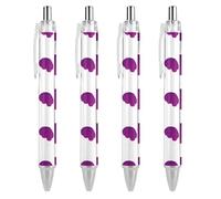 BHHJKK Alzheimer'sAwareness Month Penna a sfera retrattile Penna a sfera a inchiostro nero Penne a sfera Regali per studenti Forniture di cancelleria per ufficio