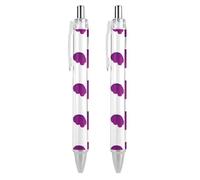 BHHJKK Alzheimer'sAwareness Month Penna a sfera retrattile Penna a sfera a inchiostro nero Penne a sfera Regali per studenti Forniture di cancelleria per ufficio