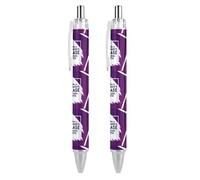 BHHJKK Alzheimer'sAwareness Month Penna a sfera retrattile Penna a sfera a inchiostro nero Penne a sfera Regali per studenti Forniture di cancelleria per ufficio