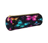 BHHJKK Astuccio colorato con farfalla che si illumina con animali, con cerniera, per cancelleria, cosmetici, per ufficio, scuola, università, lavoro, Come nella foto, Taglia unica, Astucci per matite