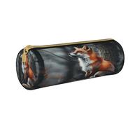 BHHJKK Astuccio con volpe della foresta, motivo animale, con cerniera, per cancelleria, cosmetici, per ufficio, scuola, università, lavoro, Come nella foto, Taglia unica, Astucci per matite