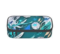 BHHJKK Astuccio grande capiente con stampa di libellule e mosche blu, per articoli da ufficio, Come nella foto, Taglia unica, Astucci per matite