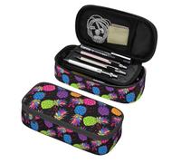 BHHJKK Astuccio grande con astrologia luna e sole, astuccio con scomparti con cerniera, astuccio per cancelleria per bambini, adolescenti, studenti, materiale scolastico, Motivo estivo esotico