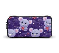 BHHJKK Astuccio grande con koala in stile cartone animato, portapenne con cerniera, organizer per penne e trucchi, per donne e uomini, Come nella foto, Taglia unica, Astucci per matite