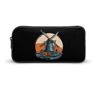 BHHJKK Astuccio grande con mulino a vento in Holand, astuccio per matite e penne, organizer per penne e trucchi, per donne e uomini, Come nella foto, Taglia unica, Astucci per matite