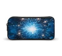 BHHJKK Astuccio grande con stampa fuochi d'artificio, astuccio portapenne con cerniera, organizer per penne e trucchi, per donne e uomini, Come nella foto, Taglia unica, Astucci per matite