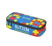 BHHJKK Astuccio per matite con mese di sensibilizzazione sull'autismo, astuccio per cancelleria, cosmetici, cancelleria da scrivania, organizer per ufficio, donne e uomini, Come nella foto, Taglia