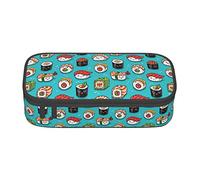 BHHJKK Astuccio per matite con motivo sushi e sashimi, grande capacità, grazioso astuccio per cancelleria per donne, uomini e adulti, Come nella foto, Taglia unica, Astucci per matite