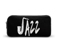 BHHJKK Astuccio per matite con sassofono jazz, divertente astuccio ad alta capacità, organizer portatile per penne, Come nella foto, Taglia unica, Astucci per matite