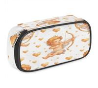 BHHJKK Astuccio per ragazze e ragazzi con angeli carini astuccio per bambini e adolescenti con cerniera in pelle PU organizer per matite scolastica astuccio pennarello organizer, Come nella foto,