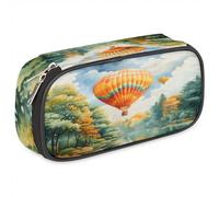 BHHJKK Astuccio per ragazze e ragazzi con mongolfiera gelo astuccio per bambini e adolescenti con cerniera in pelle PU organizer per matite scolastica astuccio organizer, Come nella foto, Taglia