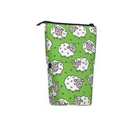 BHHJKK Astuccio telescopico per matite con motivo di pecore in stile cartone animato, astuccio telescopico per cosmetici, cancelleria da scrivania, organizer per forniture per ufficio, Come nella