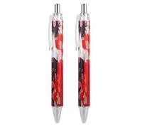 BHHJKK Bella Geisha giapponese carino retrattile penna a sfera punta fine 0,5 mm barile rotondo penne 4 PCS ufficio