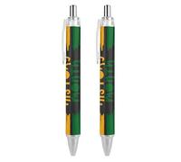 BHHJKK Black History Month 2023 - Penna a sfera a punta fine (0,5 mm), retrattile, liscia, inchiostro gel, 1 pezzo