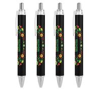 BHHJKK Black History Month 2023 - Penna a sfera a punta fine (0,5 mm), retrattile, liscia, inchiostro gel, 1 pezzo