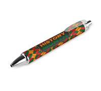 BHHJKK Black History Month 2023 - Penne a sfera a punta fine (0,5 mm), retrattili, con inchiostro gel, 4 pezzi