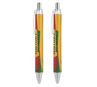 BHHJKK Black History Month 2023 - Penne a sfera a punta fine (0,5 mm), retrattili, con inchiostro gel, 4 pezzi