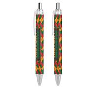 BHHJKK Black History Month 2023 - Penne a sfera a punta fine (0,5 mm), retrattili, con inchiostro gel, 4 pezzi