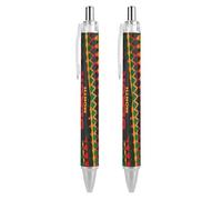 BHHJKK Black History Month 2023 - Penne a sfera a punta fine (0,5 mm), retrattili, con inchiostro gel, 4 pezzi