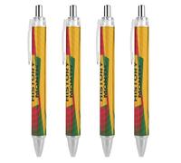 BHHJKK Black History Month 2023 - Penne a sfera a punta fine (0,5 mm), retrattili, con inchiostro gel, 4 pezzi