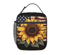 BHHJKK Borsa per il pranzo per uomini, donne, ragazzi e ragazze, con campanellino di Natale e albero di pino, riutilizzabile, per scuola, ufficio, picnic, campeggio, isolamento termico e conservazione