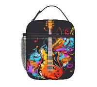 BHHJKK Borsa per il pranzo per uomini, donne, ragazzi e ragazze, con campanellino di Natale e albero di pino, riutilizzabile, per scuola, ufficio, picnic, campeggio, isolamento termico e conservazione