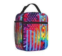 BHHJKK Borsa portapranzo riutilizzabile con bandiera puzzle per la consapevolezza dell'autismo, per donne e uomini, borsa termica per il pranzo spaziosa