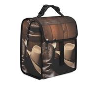 BHHJKK Borsa termica per il pranzo con stampa di cani che combattono la depressione, riutilizzabile, per uomini e donne, carina e a prova di perdite, grande spazio, borsa tote refrigerata per viaggi
