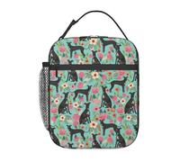 BHHJKK Borsa termica per il pranzo, motivo: levriero italiano, borsa per il pranzo, picnic, per lavoro, scuola, picnic