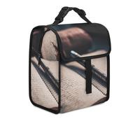 BHHJKK Borsa termica termica per uomini e donne, con stampa che passa attraverso la luce, riutilizzabile, a prova di perdite, borsa tote refrigerata per viaggi di lavoro e picnic