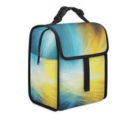 BHHJKK Borsa termica termica per uomini e donne, con stampa che passa attraverso la luce, riutilizzabile, a prova di perdite, borsa tote refrigerata per viaggi di lavoro e picnic