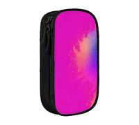 BHHJKK Camelia - Astuccio per matite con cerniera, organizer vuoto con 3 scomparti, portatile, multifunzionale, bella e di grande capacità, per ufficio, Motivi colorati con luce stellare, Taglia