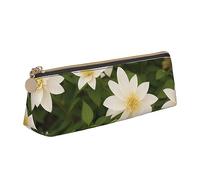 BHHJKK Clematis - Astuccio in pelle, piccolo e comodo da trasportare, da donna, alla moda, triangolare, in pelle, multifunzionale, con cerniera, da scrivania, da viaggio, Come nella foto, Taglia