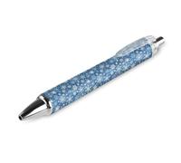 BHHJKK con motivo fiocco di neve penne a sfera a punta fine (0,5 mm) penne retrattili lisce penne gel inchiostro nero 4 pezzi