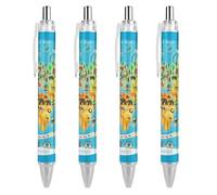 BHHJKK Elegante bella penna a sfera retrattile, con foglie autunnali e funghi freschi, 1 pezzo da 0,5 mm, comoda penna per scrittura liscia, forniture per ufficio per uomini e donne