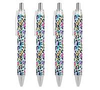 BHHJKK Elegante bella penna a sfera retrattile, con foglie autunnali e funghi freschi, 1 pezzo da 0,5 mm, comoda penna per scrittura liscia, forniture per ufficio per uomini e donne