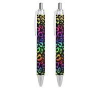 BHHJKK Elegante bella penna a sfera retrattile, con foglie autunnali e funghi freschi, 1 pezzo da 0,5 mm, comoda penna per scrittura liscia, forniture per ufficio per uomini e donne
