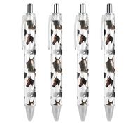 BHHJKK Elegante bella penna a sfera retrattile, con foglie autunnali e funghi freschi, 1 pezzo da 0,5 mm, comoda penna per scrittura liscia, forniture per ufficio per uomini e donne