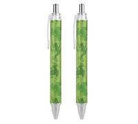 BHHJKK Elegante bella penna a sfera retrattile, con foglie autunnali e funghi freschi, 1 pezzo da 0,5 mm, comoda penna per scrittura liscia, forniture per ufficio per uomini e donne