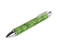 BHHJKK Elegante bella penna a sfera retrattile, con foglie autunnali e funghi freschi, 1 pezzo da 0,5 mm, comoda penna per scrittura liscia, forniture per ufficio per uomini e donne