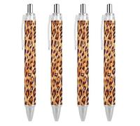 BHHJKK Elegante bella penna a sfera retrattile, con foglie autunnali e funghi freschi, 1 pezzo da 0,5 mm, comoda penna per scrittura liscia, forniture per ufficio per uomini e donne