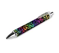 BHHJKK Elegante bella penna a sfera retrattile, con foglie autunnali e funghi freschi, 1 pezzo da 0,5 mm, comoda penna per scrittura liscia, forniture per ufficio per uomini e donne
