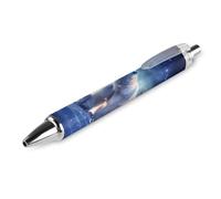BHHJKK Galaxy Polar Bear - Penna a sfera retrattile, inchiostro blu, penna da lavoro per uomini e donne, 1 pezzo, stile