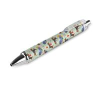 BHHJKK Happy Birthday Cartoon Dog Pattern Penna a sfera retrattile Penna a sfera inchiostro nero Penne a sfera Regali per studenti Forniture di cancelleria per ufficio