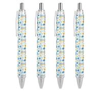 BHHJKK Happy Chanukah Holiday - Penna a sfera a punta fine (0,5 mm), retrattile, liscia, inchiostro gel, 1 pezzo