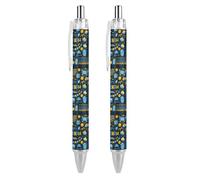 BHHJKK Happy Chanukah Holiday Penna a sfera retrattile per scrittura a sfera a inchiostro nero penne a sfera regali per studenti forniture di cancelleria per ufficio