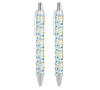 BHHJKK Happy Chanukah Holiday Penna a sfera retrattile per scrittura a sfera a inchiostro nero penne a sfera regali per studenti forniture di cancelleria per ufficio