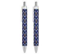 BHHJKK Happy Chanukah Holiday Penna a sfera retrattile per scrittura a sfera a inchiostro nero penne a sfera regali per studenti forniture di cancelleria per ufficio