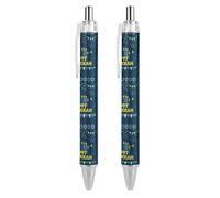 BHHJKK Happy Chanukah Holiday - Penne a sfera a punta fine (0,5 mm), retrattile, per scrittura liscia, inchiostro nero, 4 pezzi